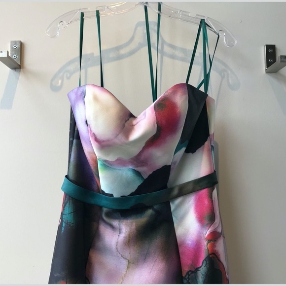 Mon Cheri 'Colette' Floral Strapless Gown - Picture 6 of 6